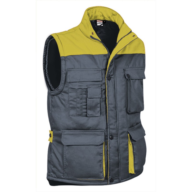 Vest THUNDER, cement grey-lemon yellow - 250g