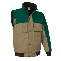 Jacket SCOOT, green bottle-brown kamel - 250g
