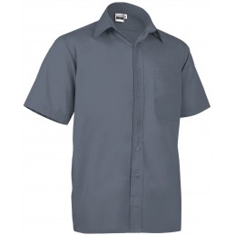 Short sleeve shirt OPORTO, grey cement - 120g