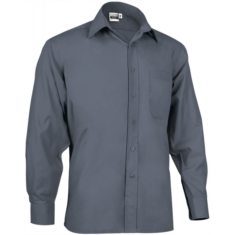 Long sleeve shirt OPORTO, grey cement - 120g