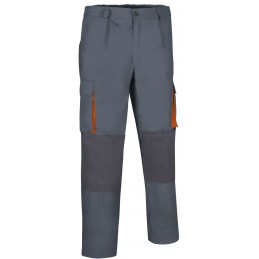 Trousers DARKO, grey cement-grey charcoal-orange party - xgmp