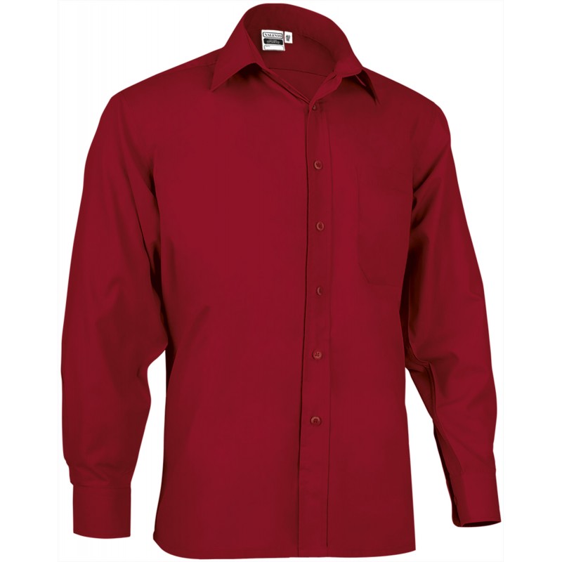 Long sleeve shirt OPORTO, lotto red - 120g
