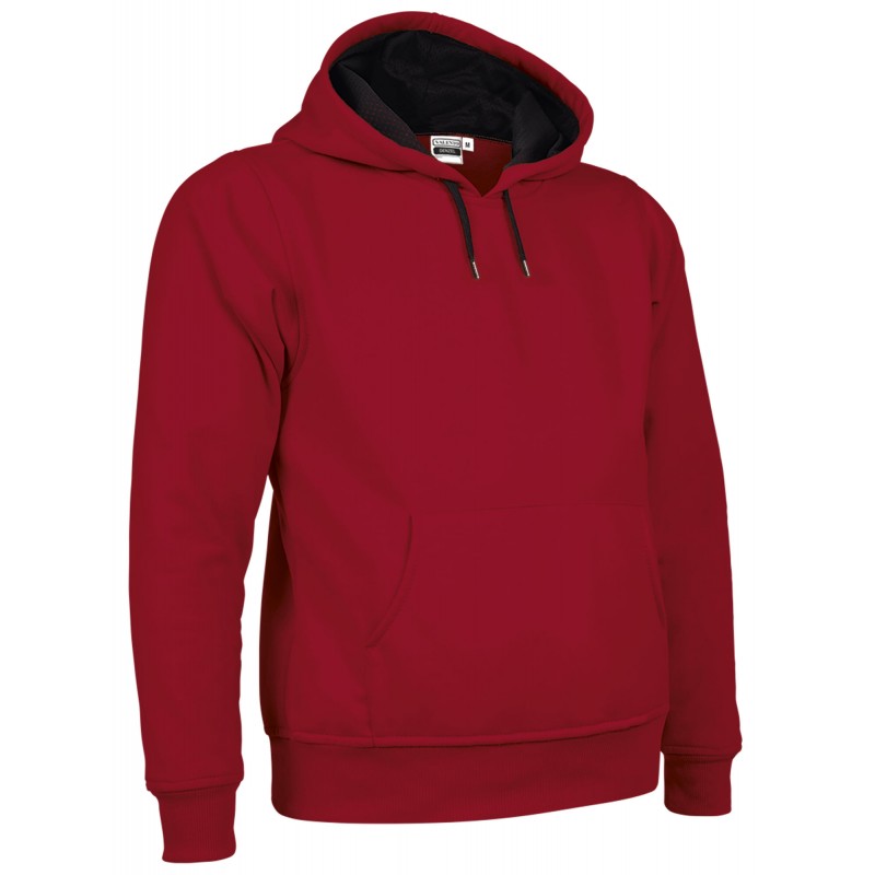 Sweatshirt DENZEL, lotus red-black - 280g