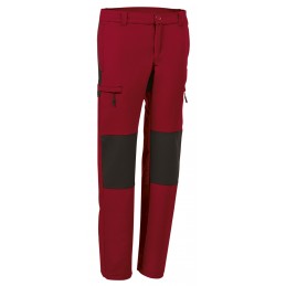 Trekking trousers DATOR, lotus red-black - xgmp