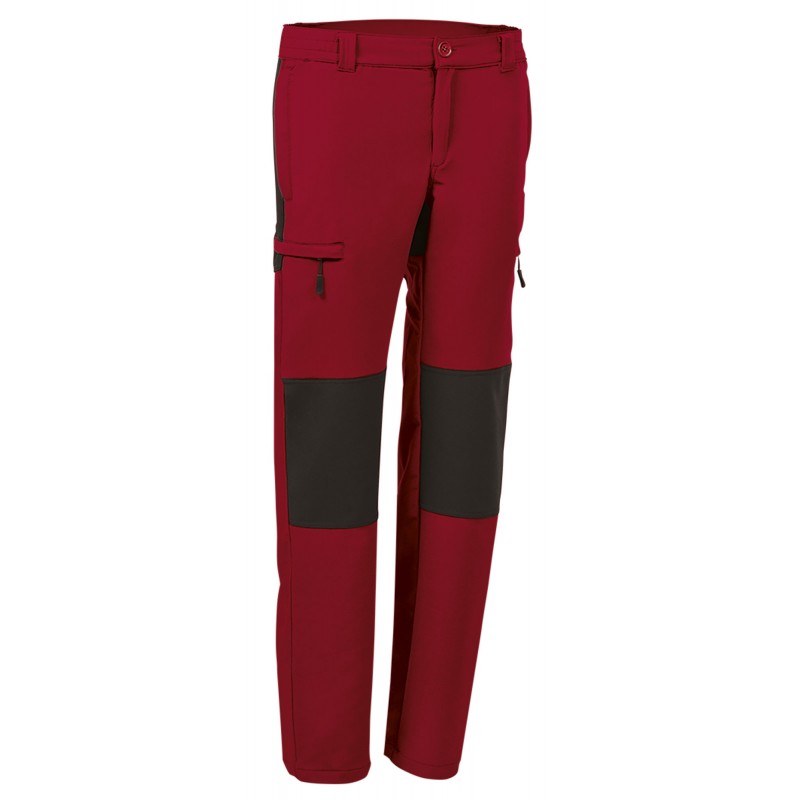 Trekking trousers DATOR, lotus red-black - xgmp