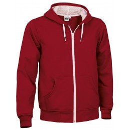 Sweatshirt MAMUT, lotus red-white - 280g