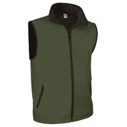 Softshell vest TUNDRA, military green - 350g