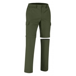Detachable trousers LIVINGSTONE, military green - xgmp