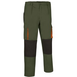 Trousers DARKO, military green-black-orange party - xgmp