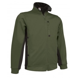 Softshell jacket PEAK, military-black green - 350G
