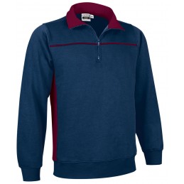 Sweatshirt THUNDER, navy blue orion-mahogany garnet - 300g
