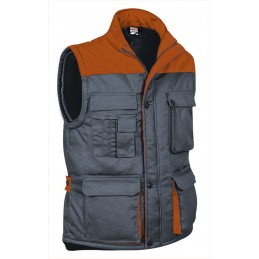 Vest THUNDER, cement grey-orange party - 250g