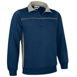 Sweatshirt THUNDER, orion navy blue-beige sand - 300g