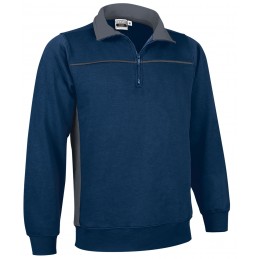 Sweatshirt THUNDER, orion navy blue-cement grey - 300g