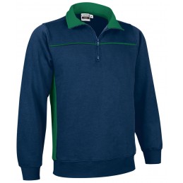 Sweatshirt THUNDER, orion navy blue-kelly green - 300g