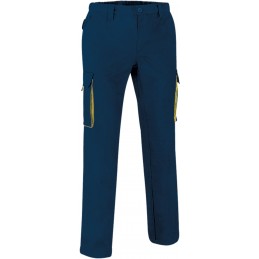 Trousers THUNDER, orion navy blue-lemon yellow - xgmp