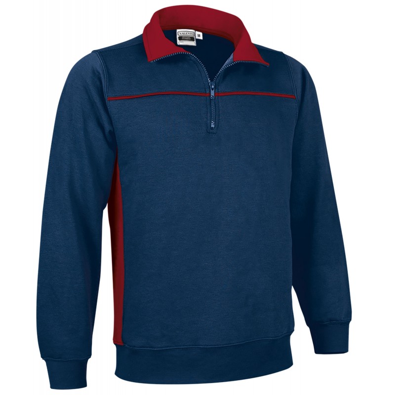 Sweatshirt THUNDER, orion navy blue-lotus red - 300g