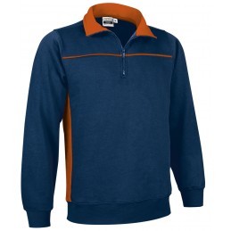 Sweatshirt THUNDER, orion navy blue-orange party - 300g
