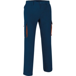 Trousers THUNDER, orion navy blue-orange party - xgmp
