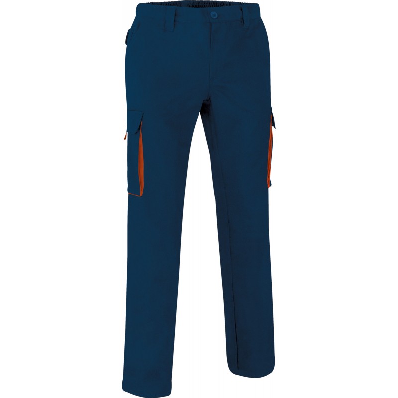 Trousers THUNDER, orion navy blue-orange party - xgmp
