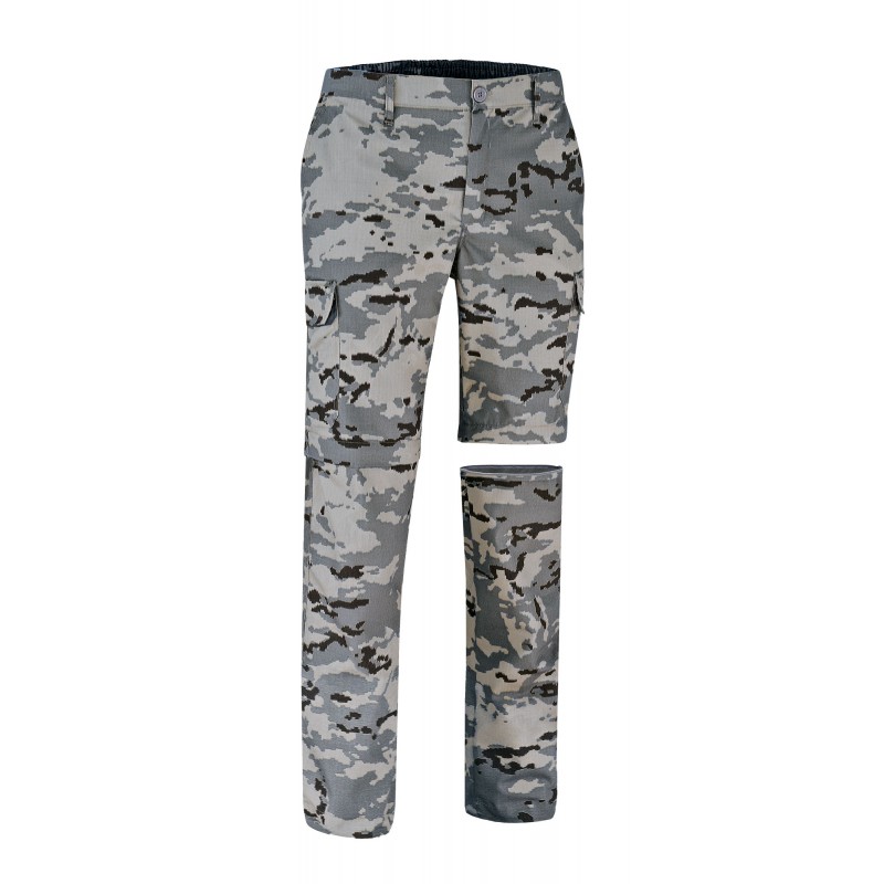 Detachable trousers BIRDMAN, pixelated gray - xgmp