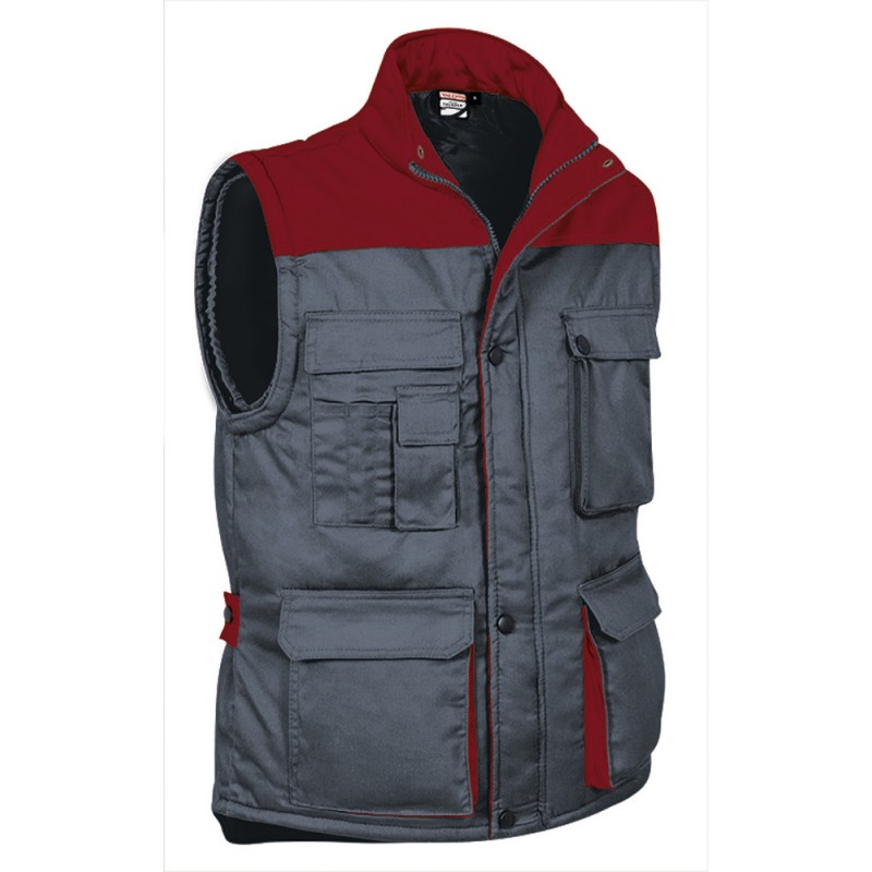 Vest THUNDER, cement grey-lotto red - 250g