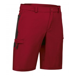 Trekking bermuda QUEBEC, lotus red-black - 160G