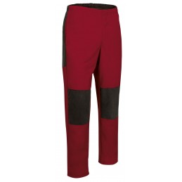 Trekking trousers HILL, lotus red-black -