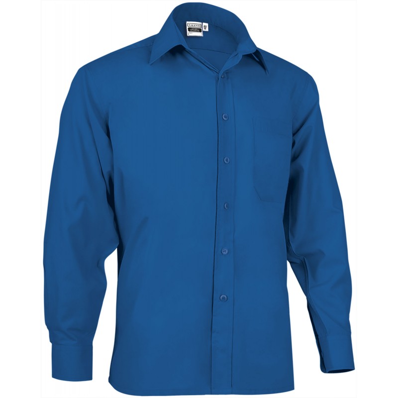 Long sleeve shirt OPORTO, royal blue - 120g