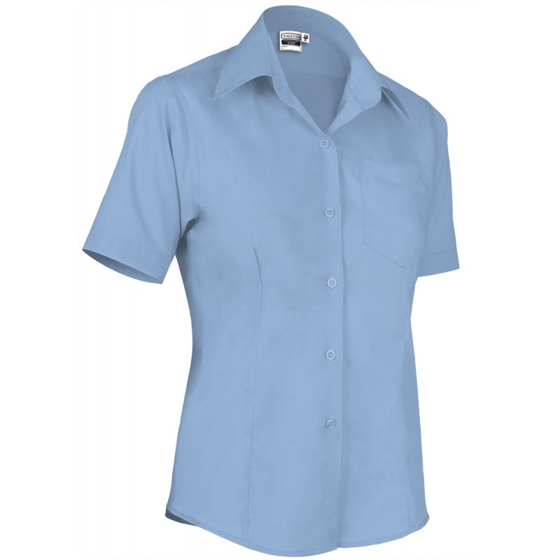 Women short shirt STAR, sky blue - 120g