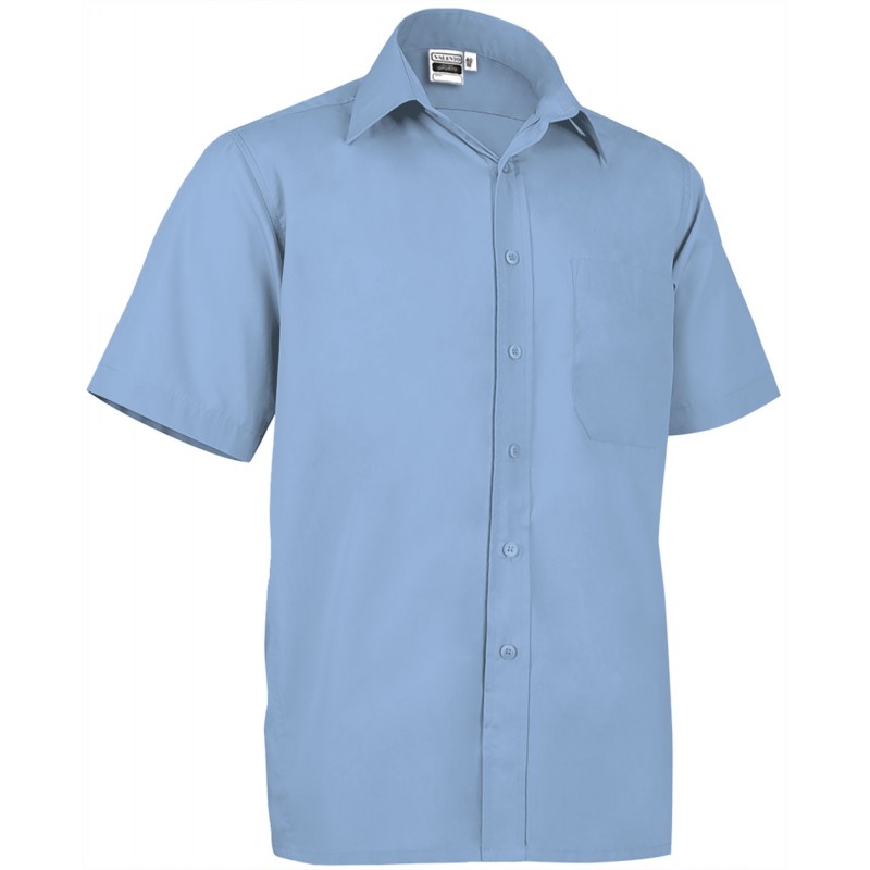 Short sleeve shirt OPORTO, sky blue - 120g