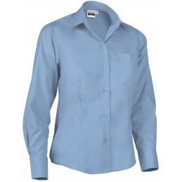 Women long shirt STAR, sky blue - 120g