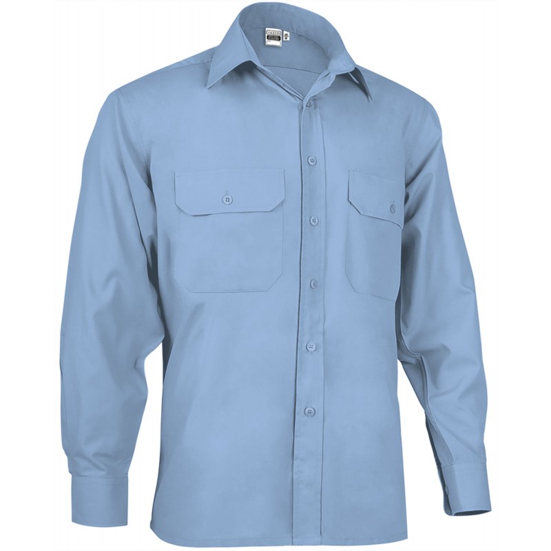 Long shirt ACADEMY, sky blue - 120g
