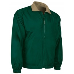 Reversible jacket GLASGOW, green bottle-brown kamel - 220g