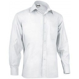 Long sleeve shirt OPORTO, white - 120g