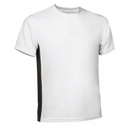Technical t-shirt LEOPARD, white-black - 145g