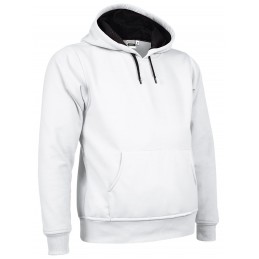 Sweatshirt DENZEL, white-black - 280g