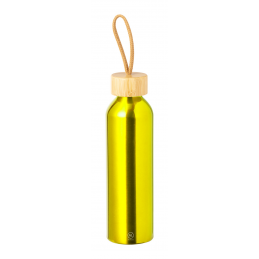 Irvinson, Sticlă din aluminiu reciclat cu capac de transport, 650 ml, galben - AP734156-02