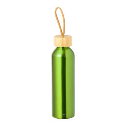 Irvinson, Sticlă din aluminiu reciclat cu capac de transport, 650 ml, verde - AP734156-07