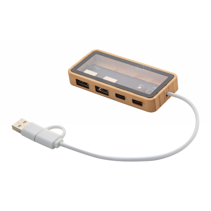 SeeHub, Hub USB transparent, natural - AP864036