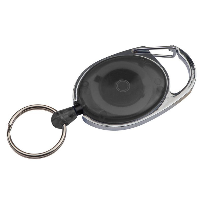 Breloc cu inel retractabil - 9117103, Black Breloc cu inel retractabil - 9117103, Black