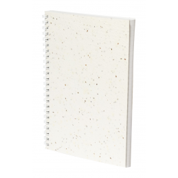Bitar, caiet cu hârtie din semințe, alb - AP734049-01
