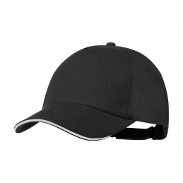 Sandrok, șapcă baseball, material reciclat RPET, negru - AP733935-10