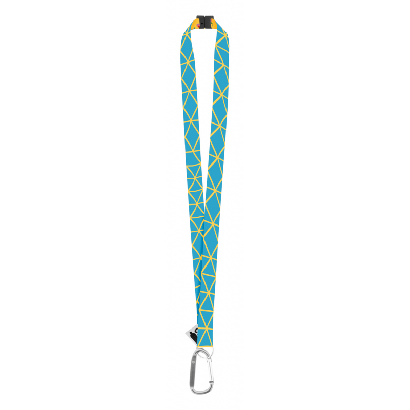 Subyard XL Safe RPET, lanyard cu sublimare, argintiu - AP716701-21