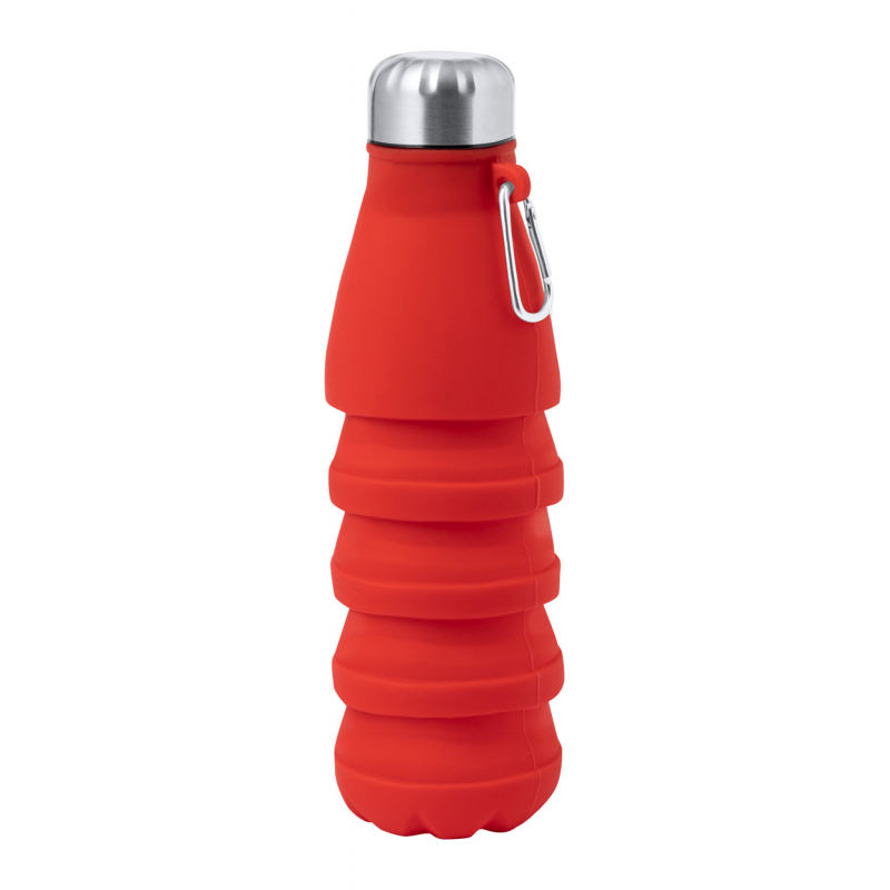 Fael, sticlă sport pliabilă 550 ml, roșu - AP733004-05