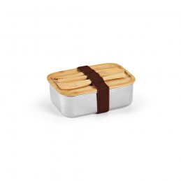 Warhol Lunchbox Bamboo 740 ml , ALB001-107 - Silver