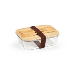 Van Gogh 1000 Lunchbox Borosilicate Glass 1090 ml , ALB005-110 - Transparent