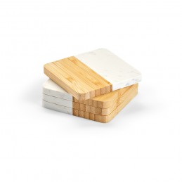 Kahlo Coasters Marble , ACT003-160 - Natural