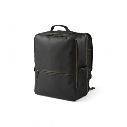 Paris Backpack 20L Recycled Leather , ABK013-103 - Black