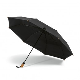 Jackson 27" Foldable Umbrella rPET Automatic, AUM001-103 - Black